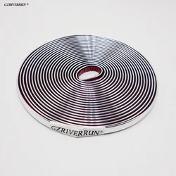 Chrome Strip 6mm 5Meters Silver Universal Car Accessories Styling for Mazda CX-7 Toyota RAV4 Rush 2021 Skoda Octavia A5 Audi ...