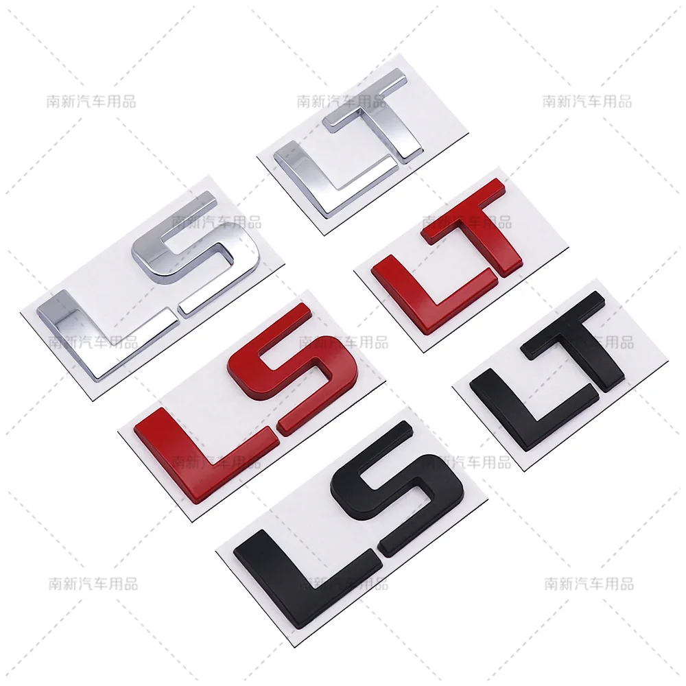 3D Metal Car Styling LT LS Badge Body Adhesive Emblem Decal Sticker For Chevrolet Silverado Suburban Tahoe Spark Off road 4X4