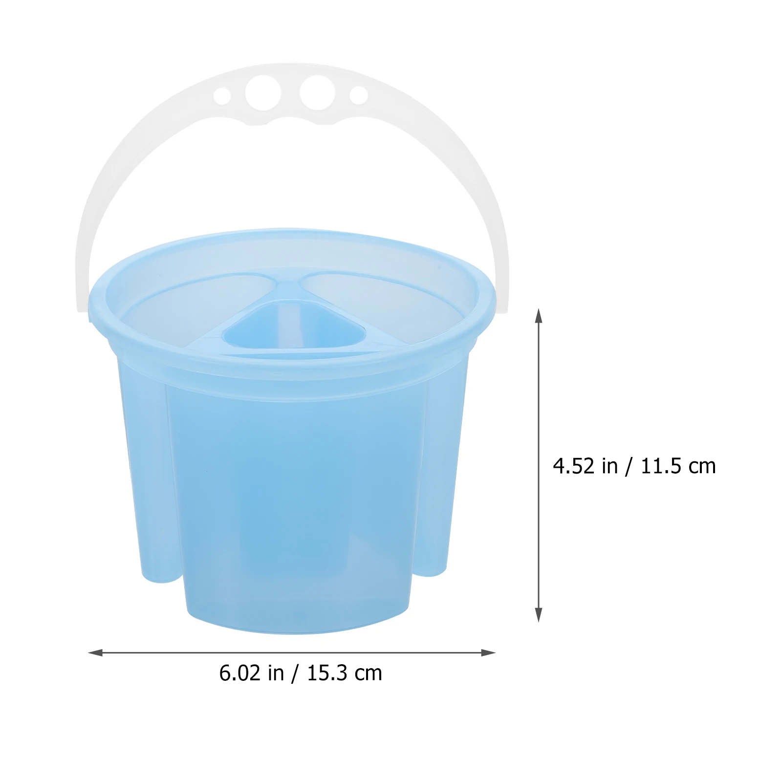 2 قطعة دلاء اللوحة البلاستيكية عالية الجودة حياة طويلة فرشاة غسل الحاويات لوازم الفن أحواض فرشاة الفنان أدوات الرسم