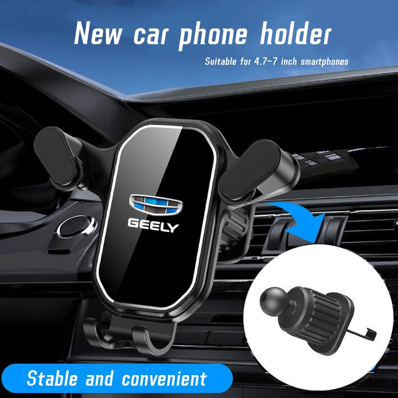 

Car Air Vent Clip Mount Mobile Cell Stand Smartphone GPS Support For GEELY Coolray Aktie Tugella Atlas GC6 Vision X6