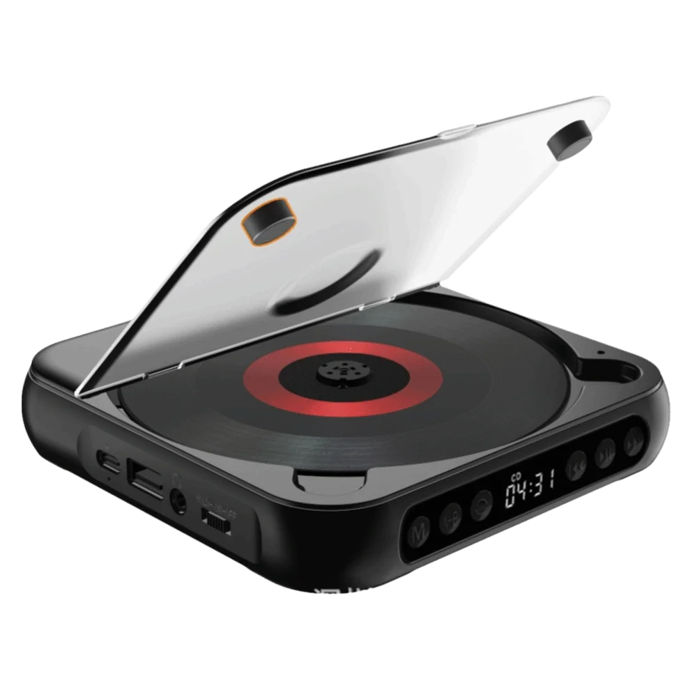 

Портативный CD-плеер с пылезащитным чехлом, функцией повтора A-B, таймером, LED-экраном, FM-радио, 6 режимами, стерео, для использования в дороге