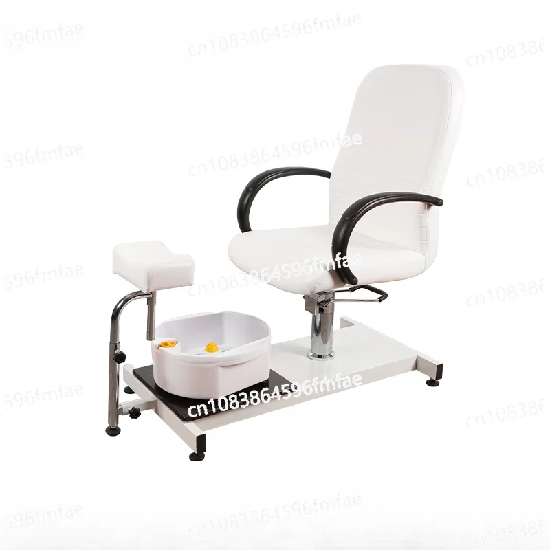 Modern Professional Foot Bath Spa Nail Salon Adjustable White Manicure Pedicure Chair Foot Washing Chair