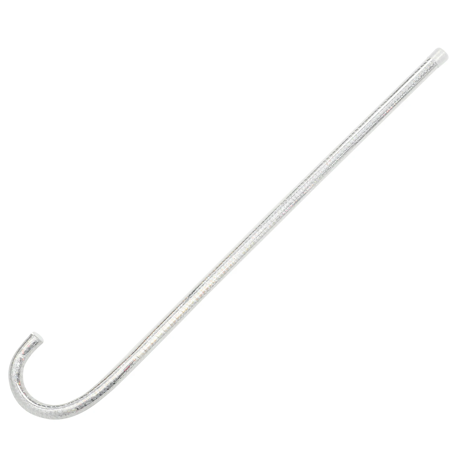 

Jazz Dance Crutches Silver 60cm Children Cane Punk Prop Halloween Supplies Performance Stage Accessory Decor Item