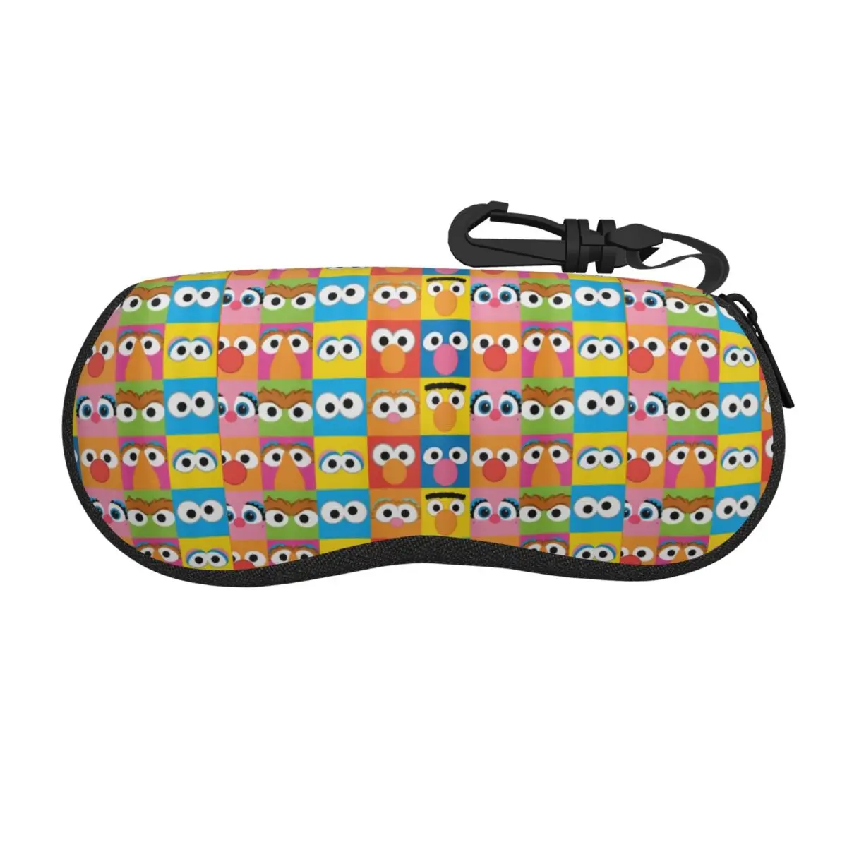 Custom Cookie Monster Pattern Shell Glasses Case Unisex Fashion Eyeglasses Case Sunglasses Protector Box