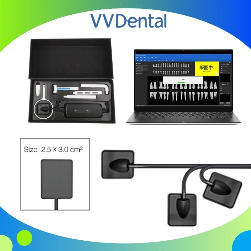 

Dental X Ray Sensor Portable USB Data Connection Cable with 3m Cable R1 0.8 & R2 1.5 fit X-ray Machine Camera Dentistry Lab Tool