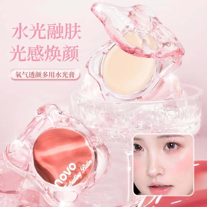 Multi-Use Hydrating Glow Cream Brightening Cheek Blush Cream Waterproof Long Lasting Natural Radiant Skin Tone Makeup Cosmetics