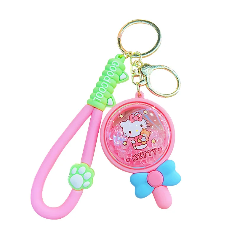 

Sanrio Keychain Kuromi Hellokitty Mymelody Cinnamoroll Lollipop Aromatherapy Keychain Wholesale Cartoon Cute Student Bag Pendant