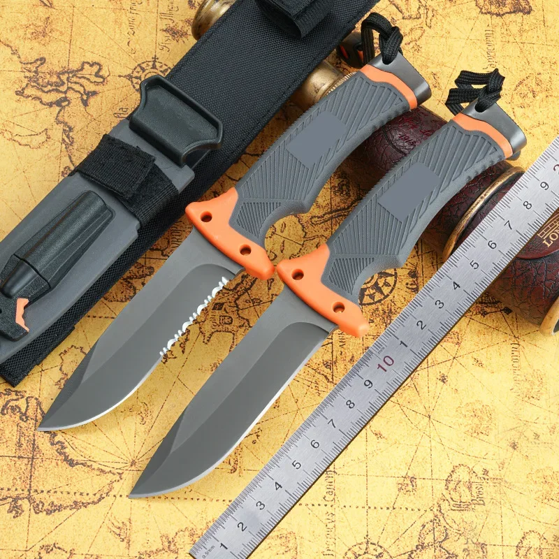 

New Brand BG Long Knife steel camping hunting fixed blade outdoor knife with high hardness survival knives including sheath