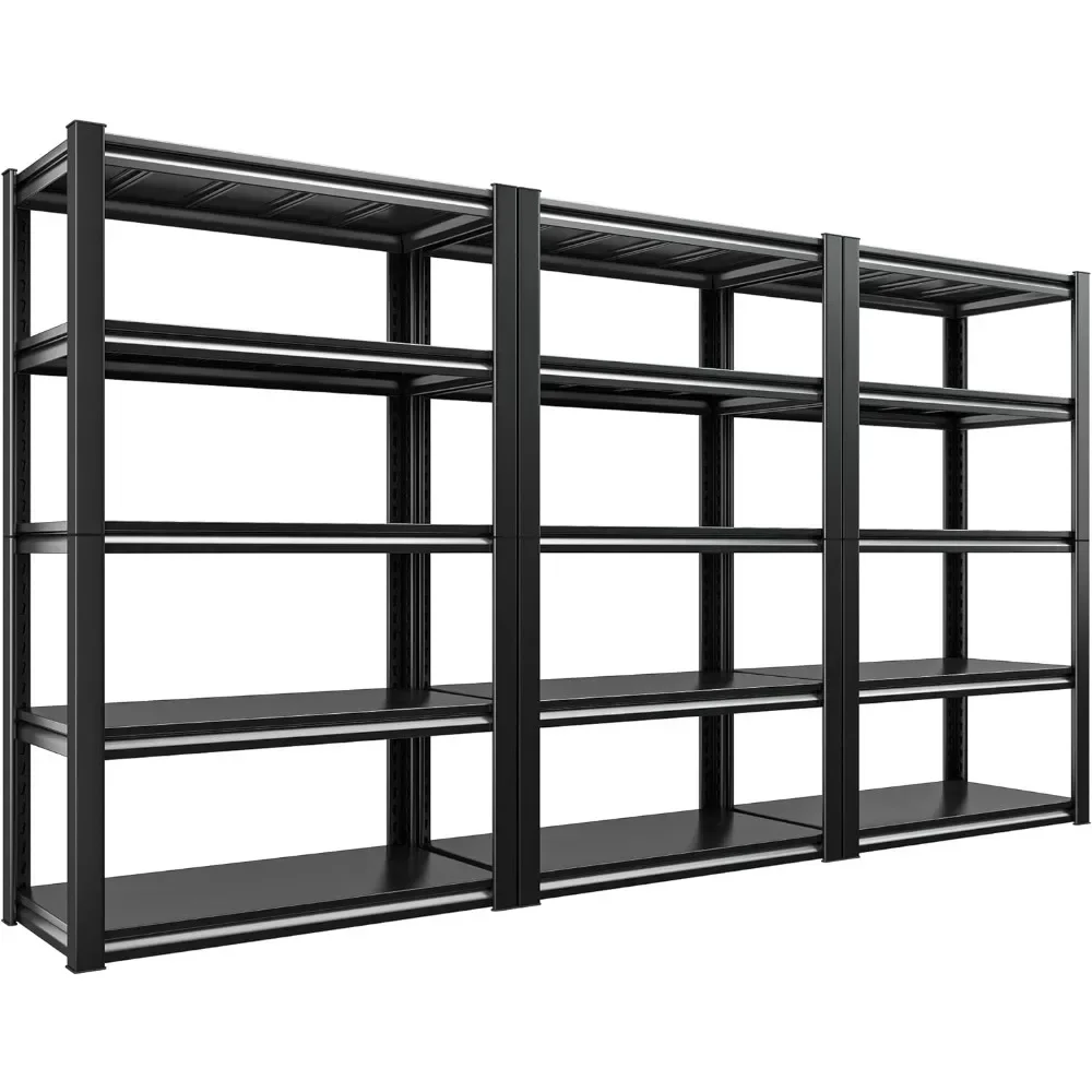 Raybee 3 Pack Storage Shelves For Garage Shelving Metal Garage Shelves Rack For Warehouse Pantry Kitchen