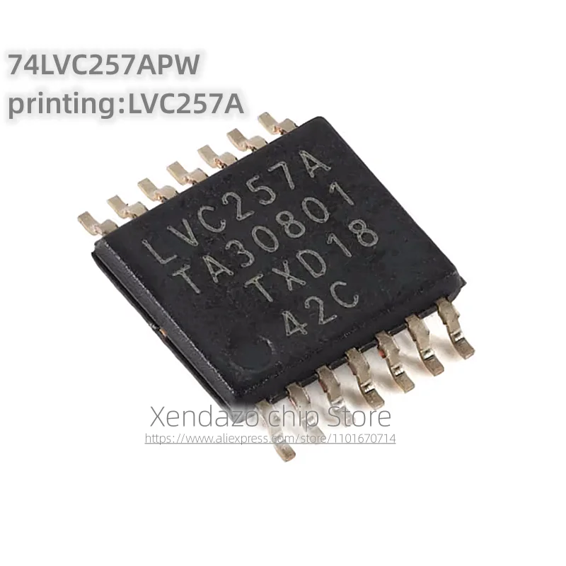 10pcs/lot 74LVC257APW Silk screen printing LVC257A TSSOP-14 package Original genuine Four channel 2-input multiplexer chip