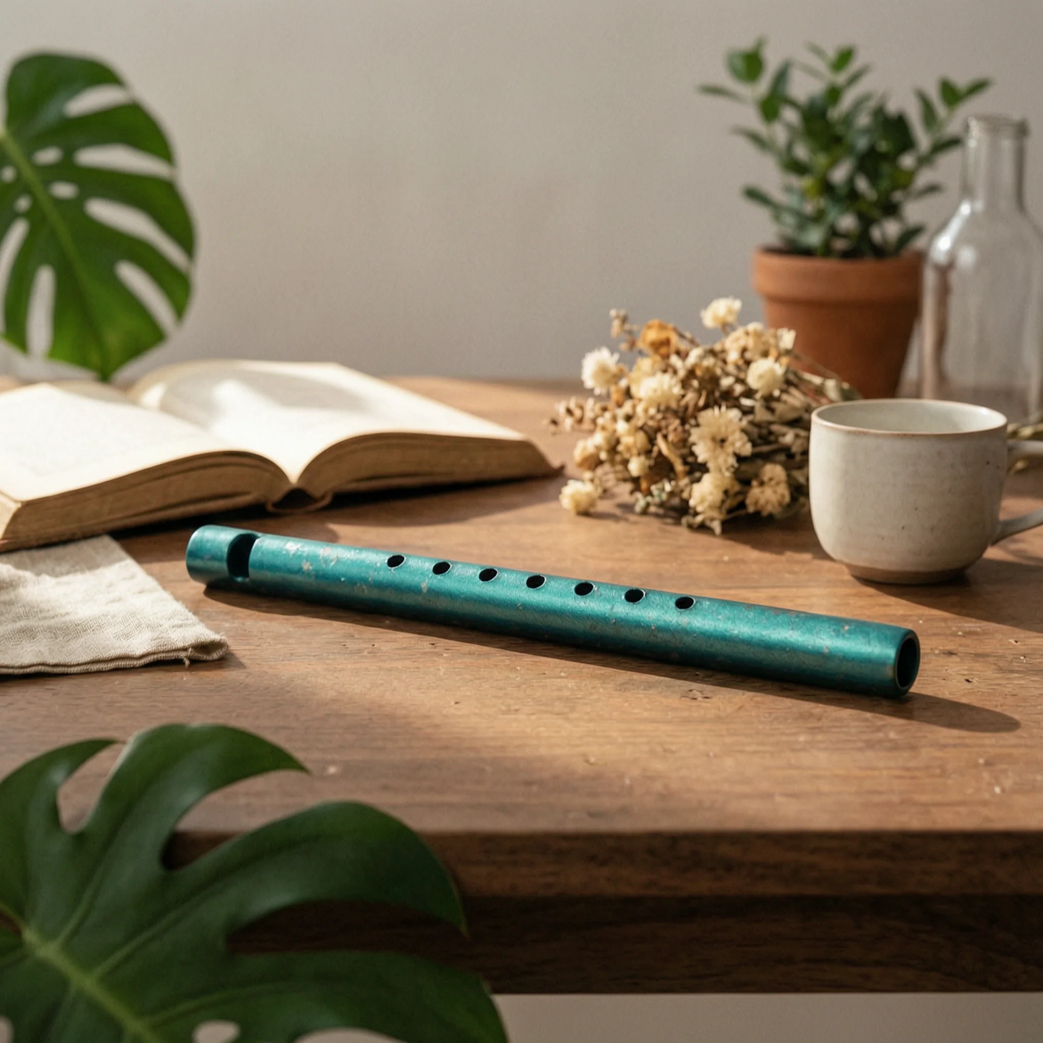 Tin Whistle Flute - Flauta Irlandesa de Metal para Ensino