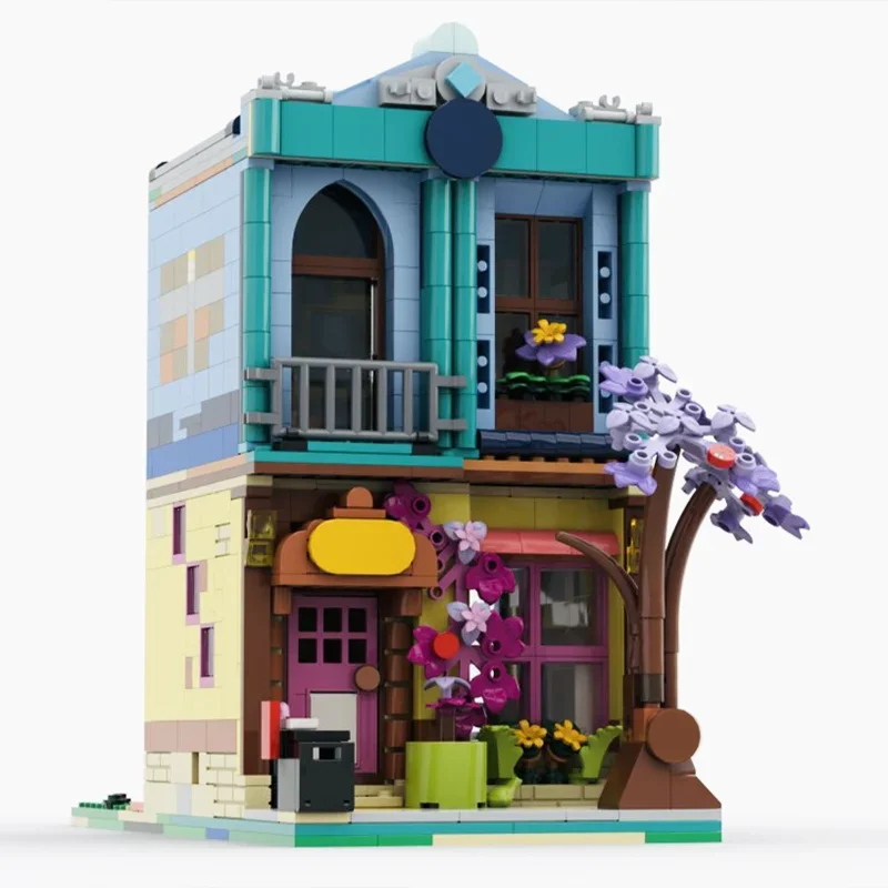

HOT 1046PCS MOC Olly and Paisley's Apt - Alt Design of 42620 Modular Design Street View Valentine's Day Birthday Gift