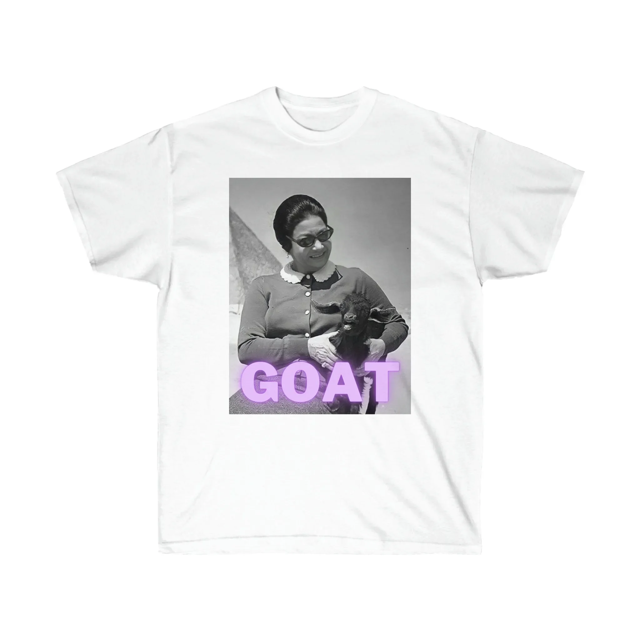 

Легендарная королева Umm Kulthum, коза, унисекс, ультрахлопковая футболка