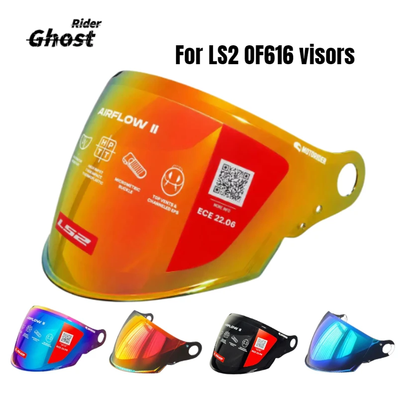 OF616 Helmet Visor for LS2 OF616 AIRFLOW II Helmet Visor Windshield Lens Helmet Accessories Viceras Para Casco Anti-UV