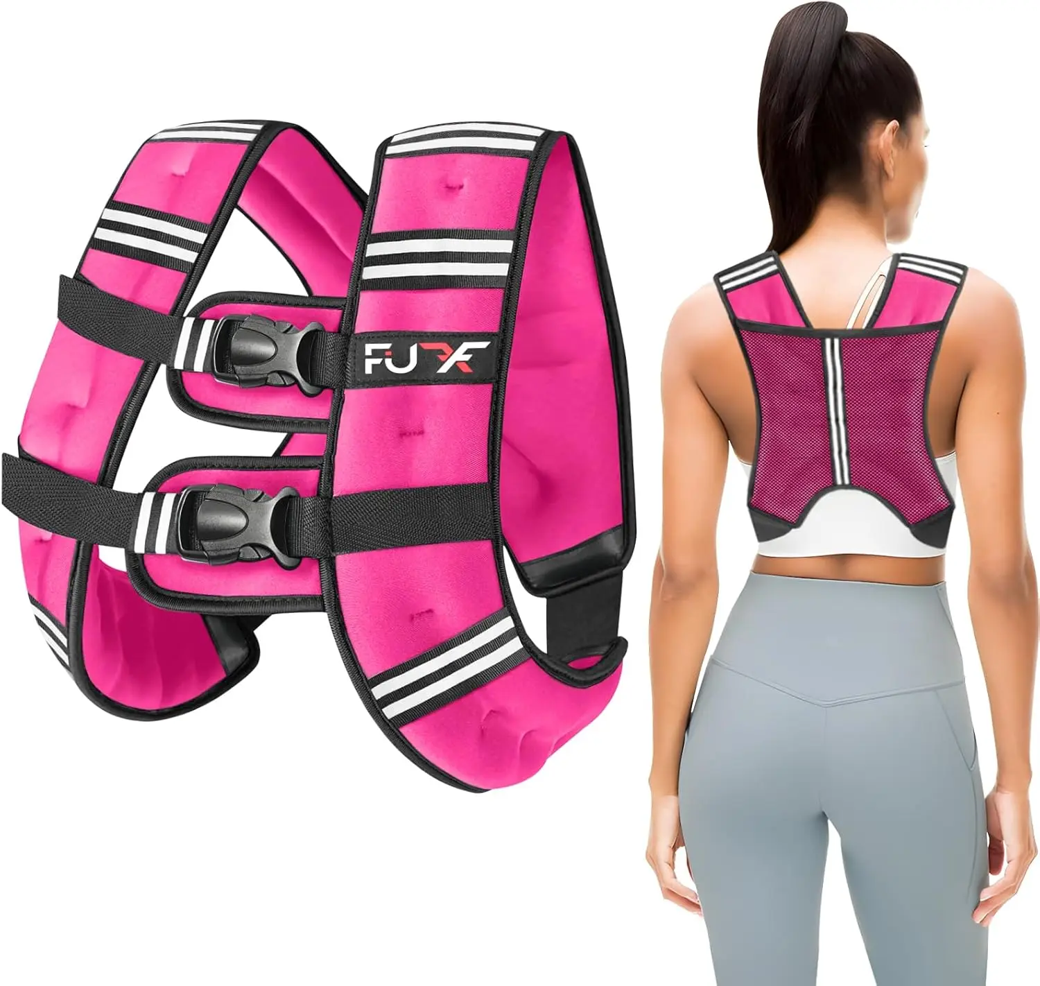 

Weighted Vest for Women 5-30LB, Reflective Walking Vest for Strength Training, Running, Jogging