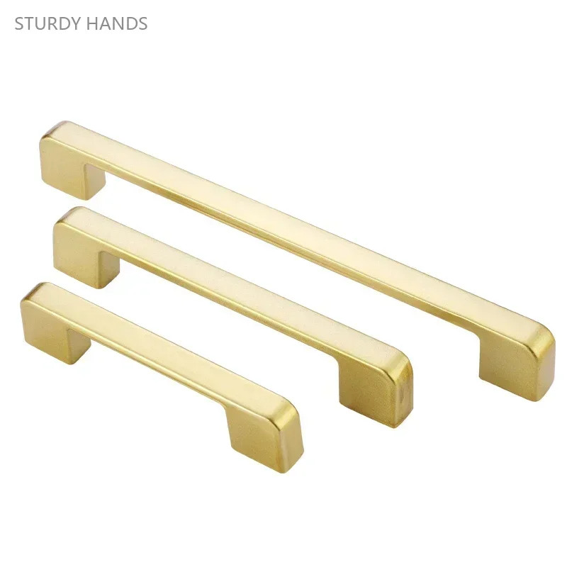 1PCS zinc alloy gold handle simple and luxurious cabinet shoe cabinet wardrobe door handle furniture accessories Woodworking