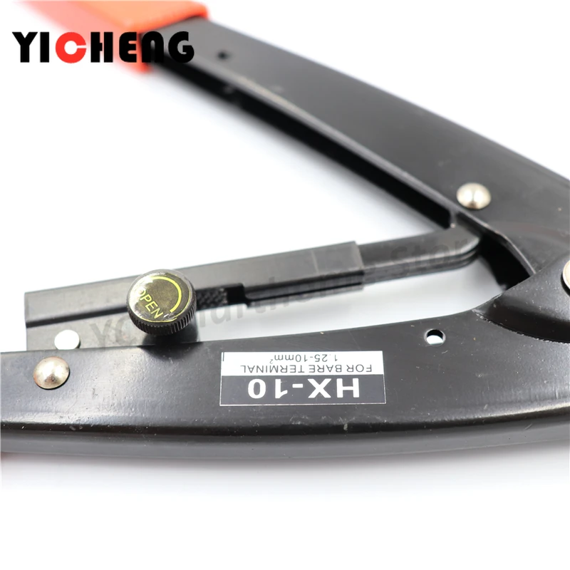 Tool HX-10 ratchet terminal crimping pliers effort type insulated electrician crimping pliers for terminal 1.5-10mm2 crimping