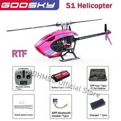 Nowy Goosky S1 BNF/RTF 3d helikopter RC 6-osiowy żyroskop 3D bezszczotkowy podwójny silnik z napędem bezpośrednim helikopter Rc