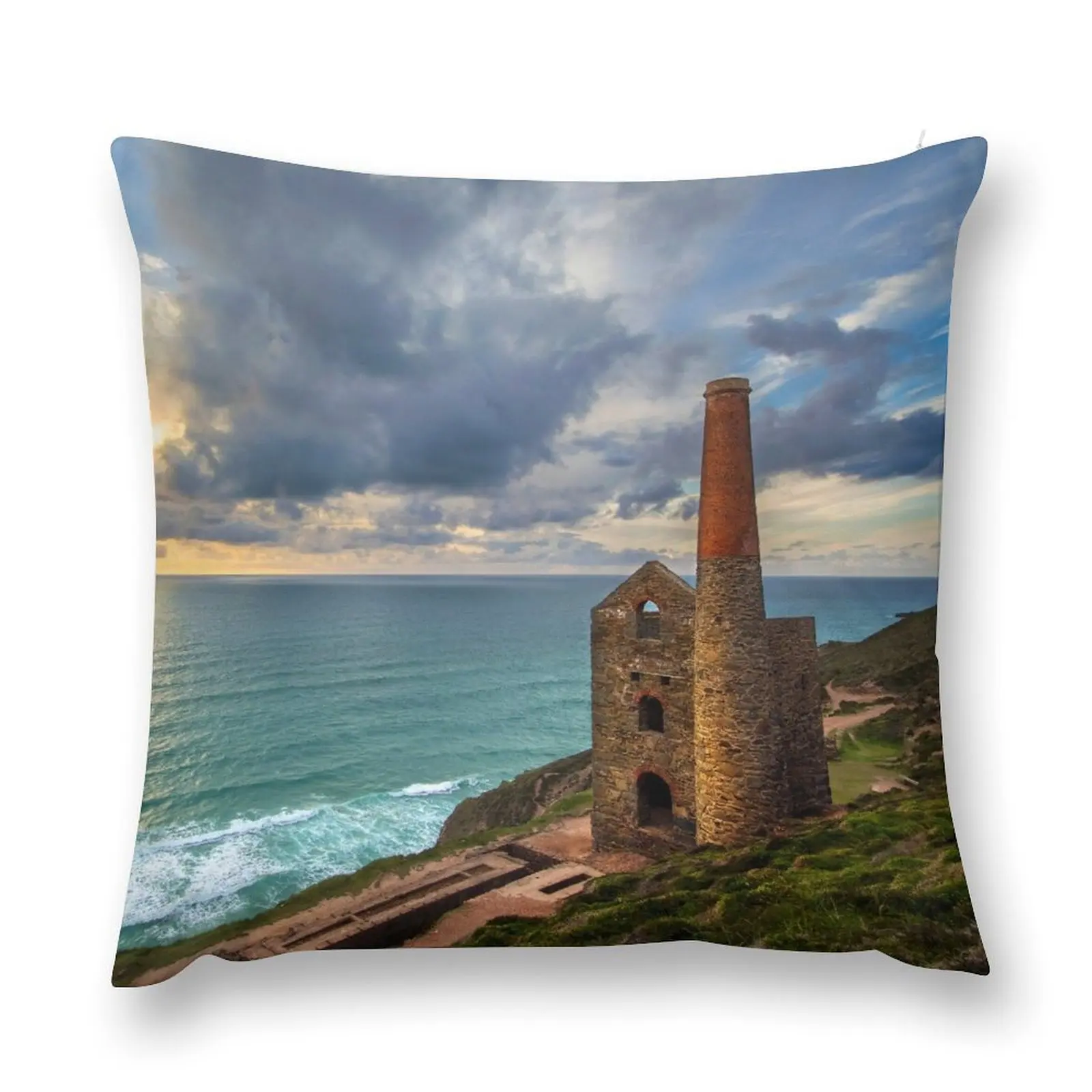 Cornish Engine House Throw Pillow Ornamental Pillow pillows decor home pillow