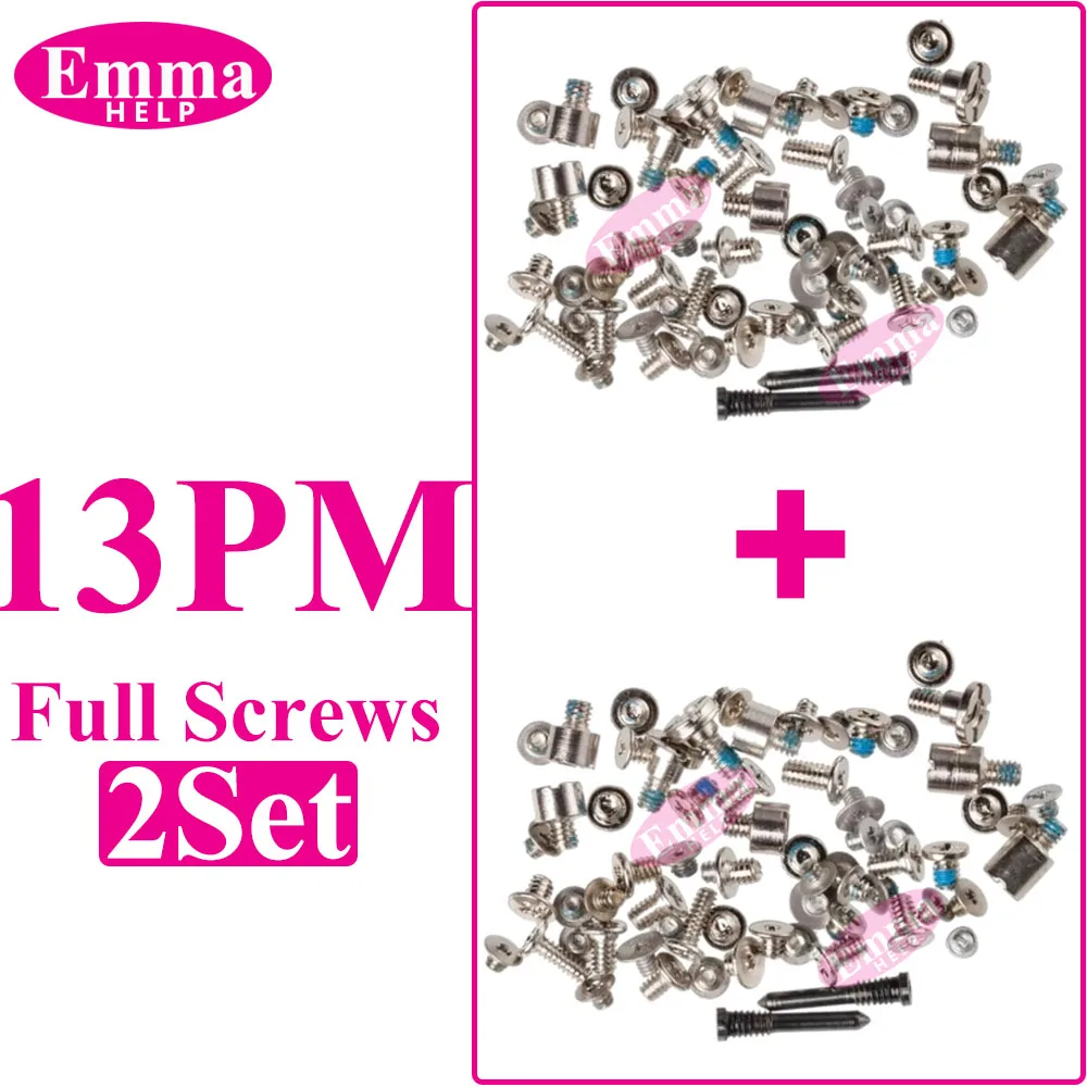 2set Full Screw Set For iPhone X XS XR 11 12 13 Pro Max Mobile Internal Bracket Bottom Complete Screws Replacement Repair Parts