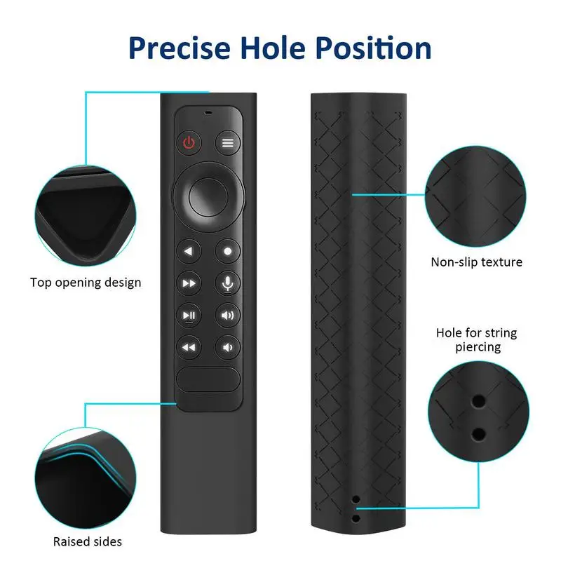 Anti Slip Silicone Estojo de Controle Remoto, Capa Protetora Impermeável e Dustproof, Resistente a Queda, TV Pro, 4K HDR