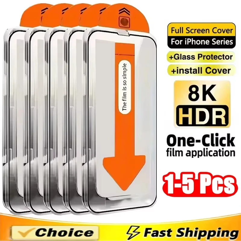 Protecteur d'écran, 1 à 5 pièces, verre trempé sans poussière pour Xiaomi Redmi 15 15C 14C 13C Note 14 13 Pro 5G 12 11 10 9 8 7 12C 10C A3 12S