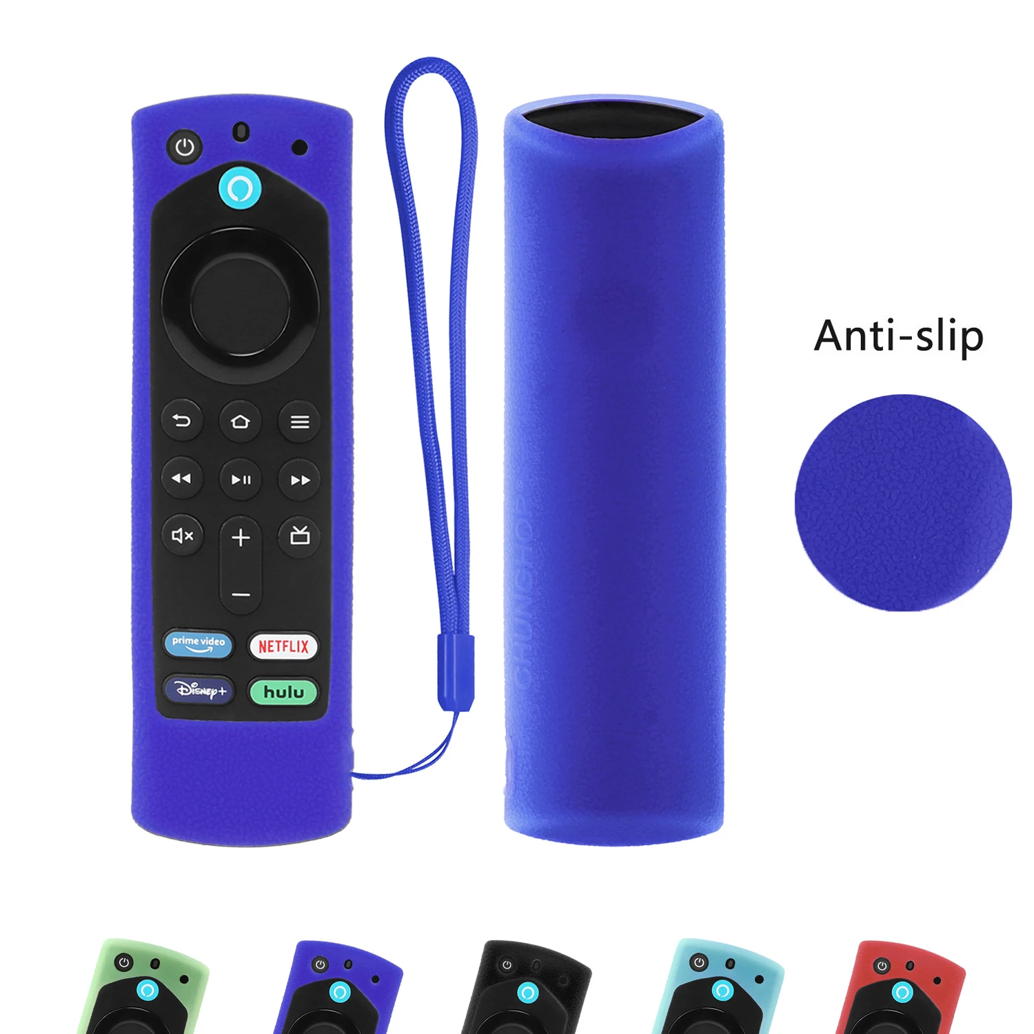 Protective Cover Fit for Amazon Alexa Fire TV 2021 Original Remote Control Stick Silicone Case Gen 3 Shockproof Anti-Slip Sleeve