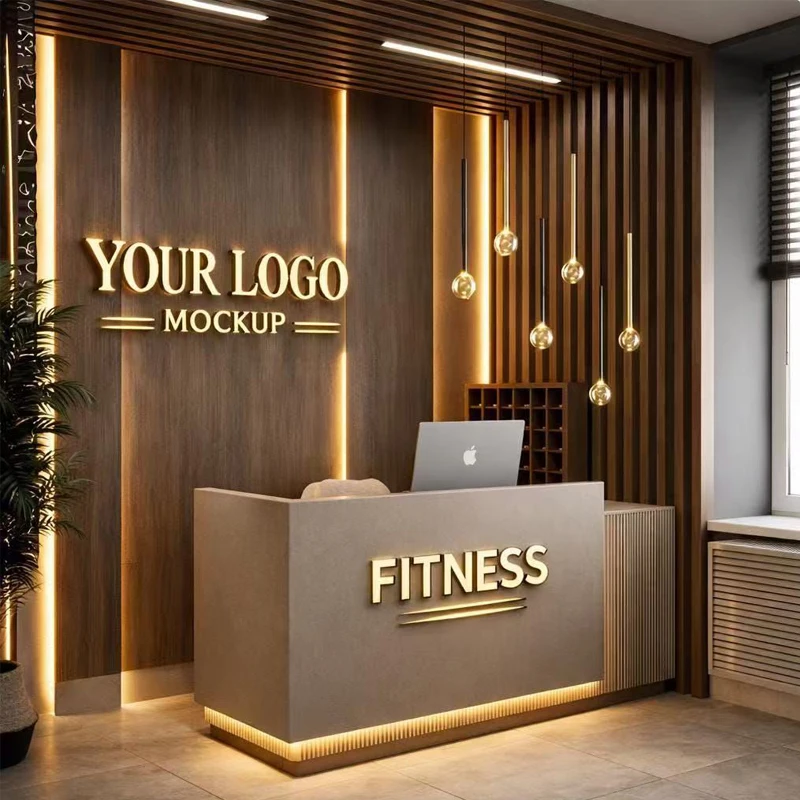 

Custom 3D Backlit Clinic Logo Sign: Business OfficeDecor, Circle Led Light Metal Sign, Custom Round MetalSignage, Personalized L