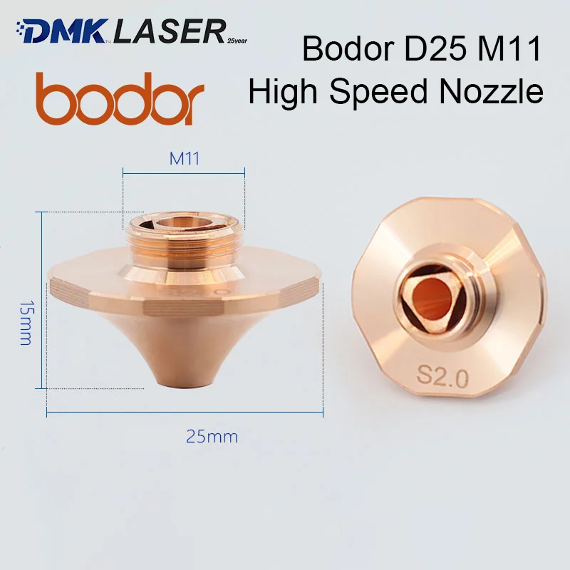 Bodor D25 Laser Cutting Nozzle New High-speed Hexagonal Copper Nozzle For BODOR High Power Cutter Machine Cutting Head