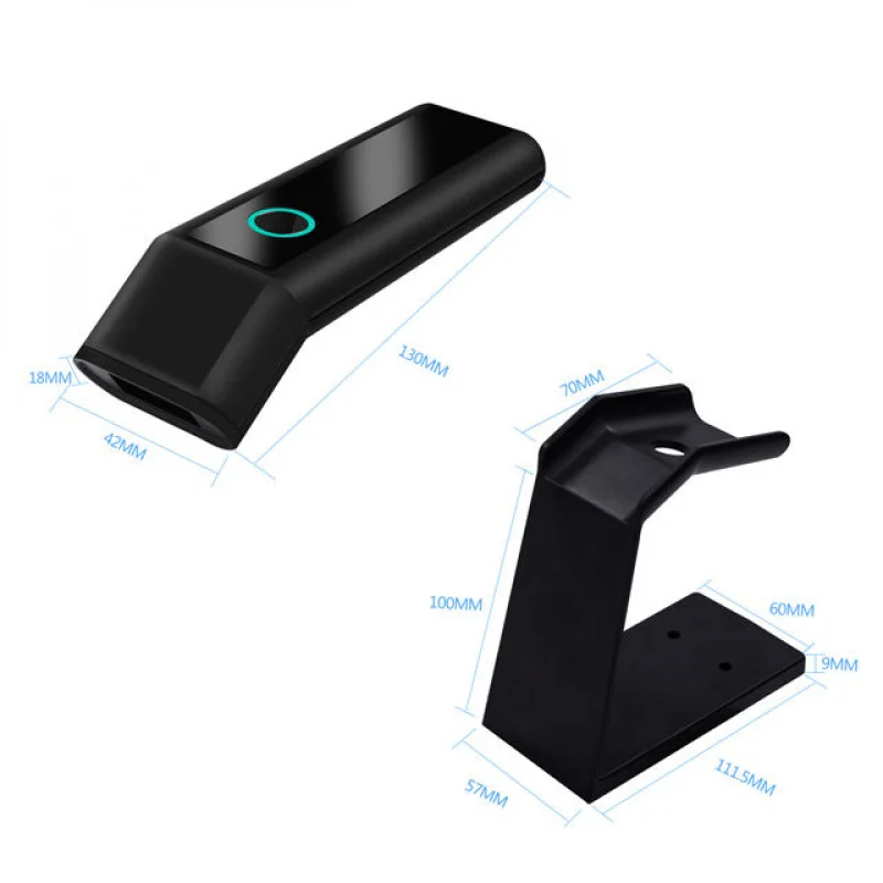 Wireless Barcode Scanner 2D Cordless Bar Code Reader with Automatic Scan Window