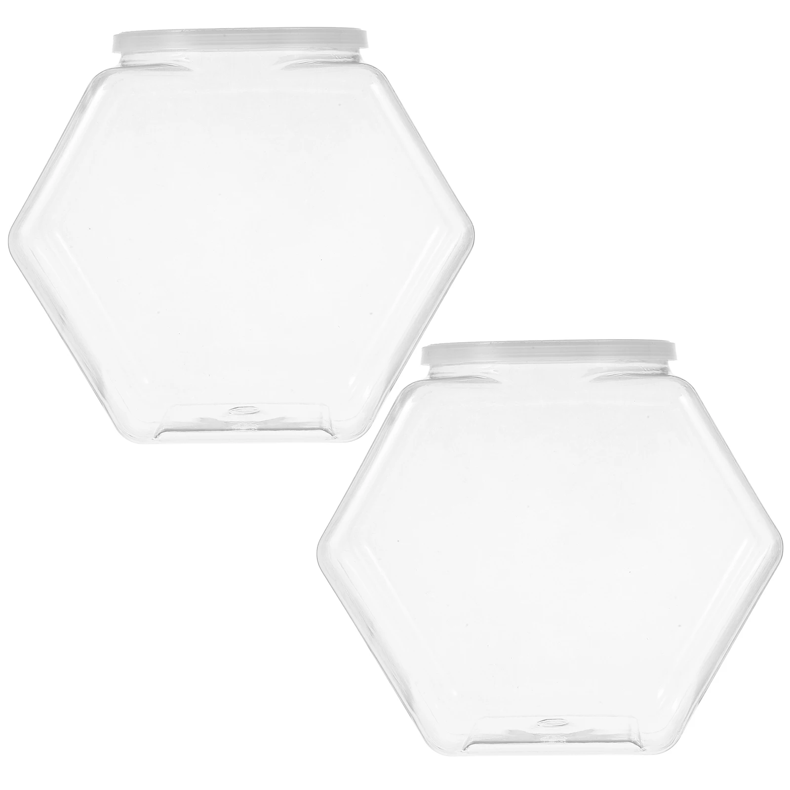 

2pcs Plastic Container Fish Tank Bowl for Desk Office Shatterproof Clear View Mini Desktop Pet Breeding Box Garden Supplies