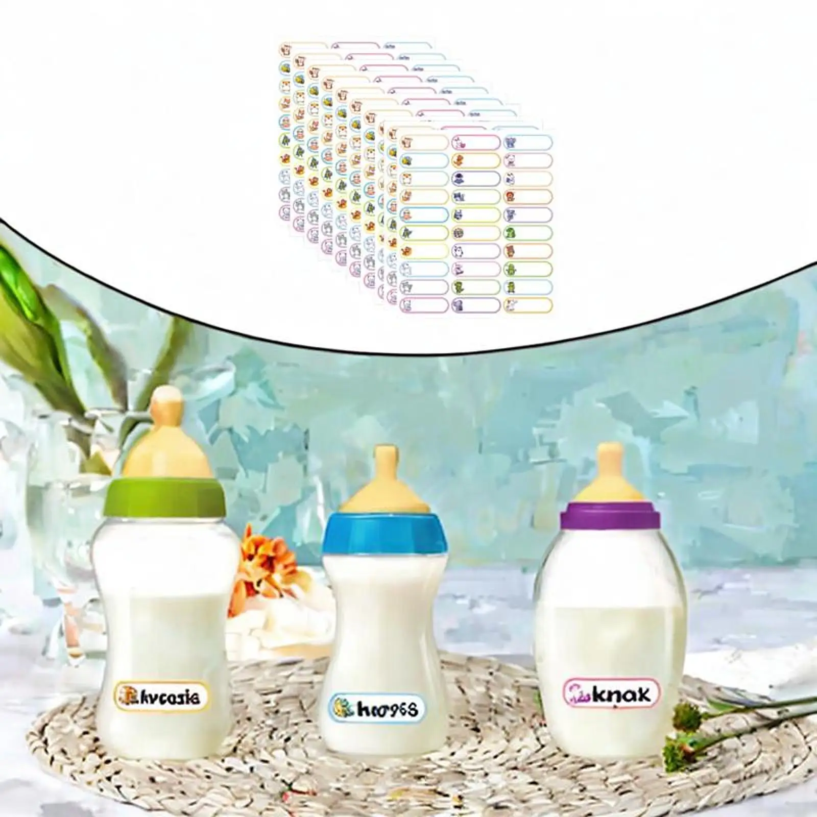 10x 名札分類名ステッカー 学校の学生のお祝い用