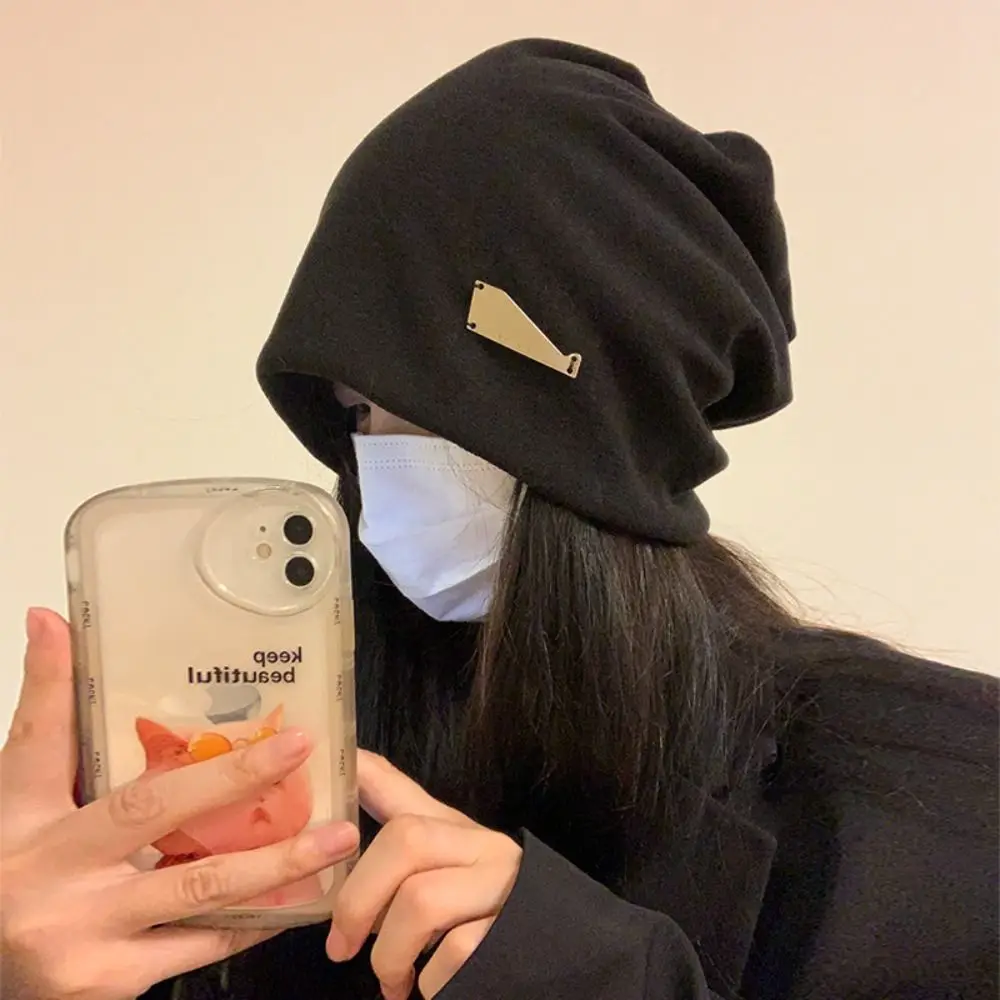 Winter ​Large Size Winter Hats Thicken Warm Casual Beanie Caps Ear Protection Plus Velvet Skullies Cap for Men Women