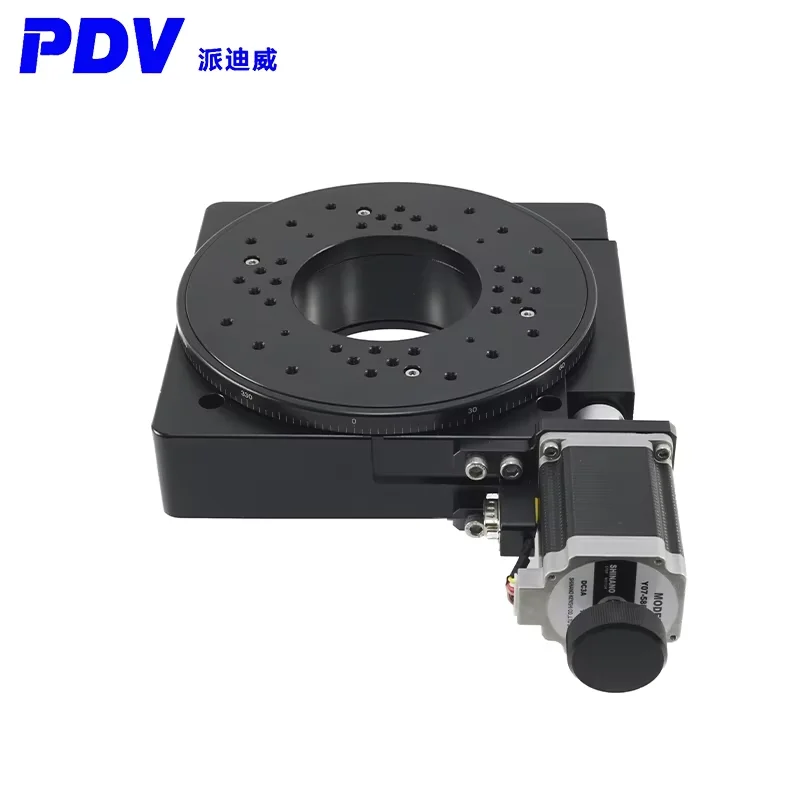 Pianta di rotazione motorizzata PDV PX110-200, scrivania rotante di precisione, piattaforma rotante ottica, equipaggio di sfere diametro 200 mm Palcoscenico rotante