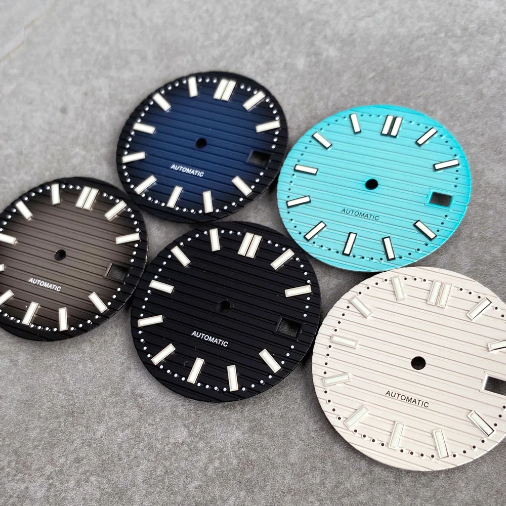 29.2mm Watch Dial Diving Single Calendar Luminous Fit NH35A NH36 Movement For Seiko Mod Watch Parts Accessories Watchmaking Tool