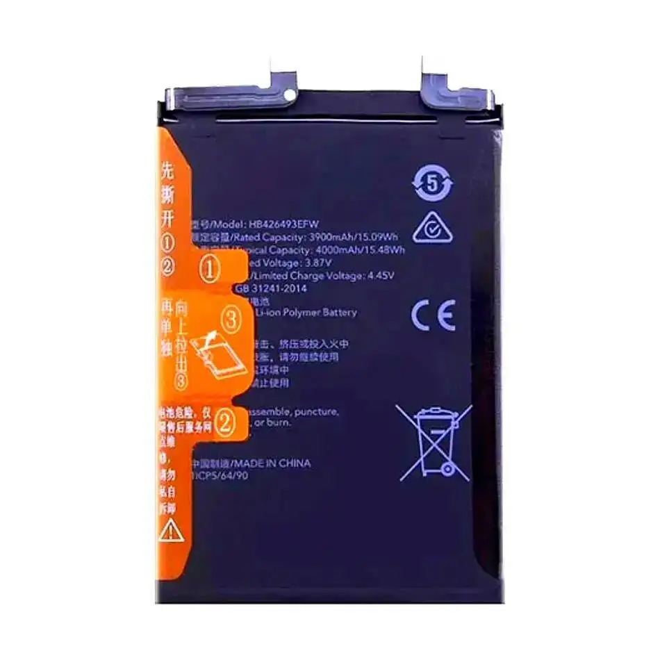 مصدر طاقة موثوق به لهاتف Huawei Honor 50SE HB426493EFW 3900Mah بطارية هاتف محمول طويلة الأمد