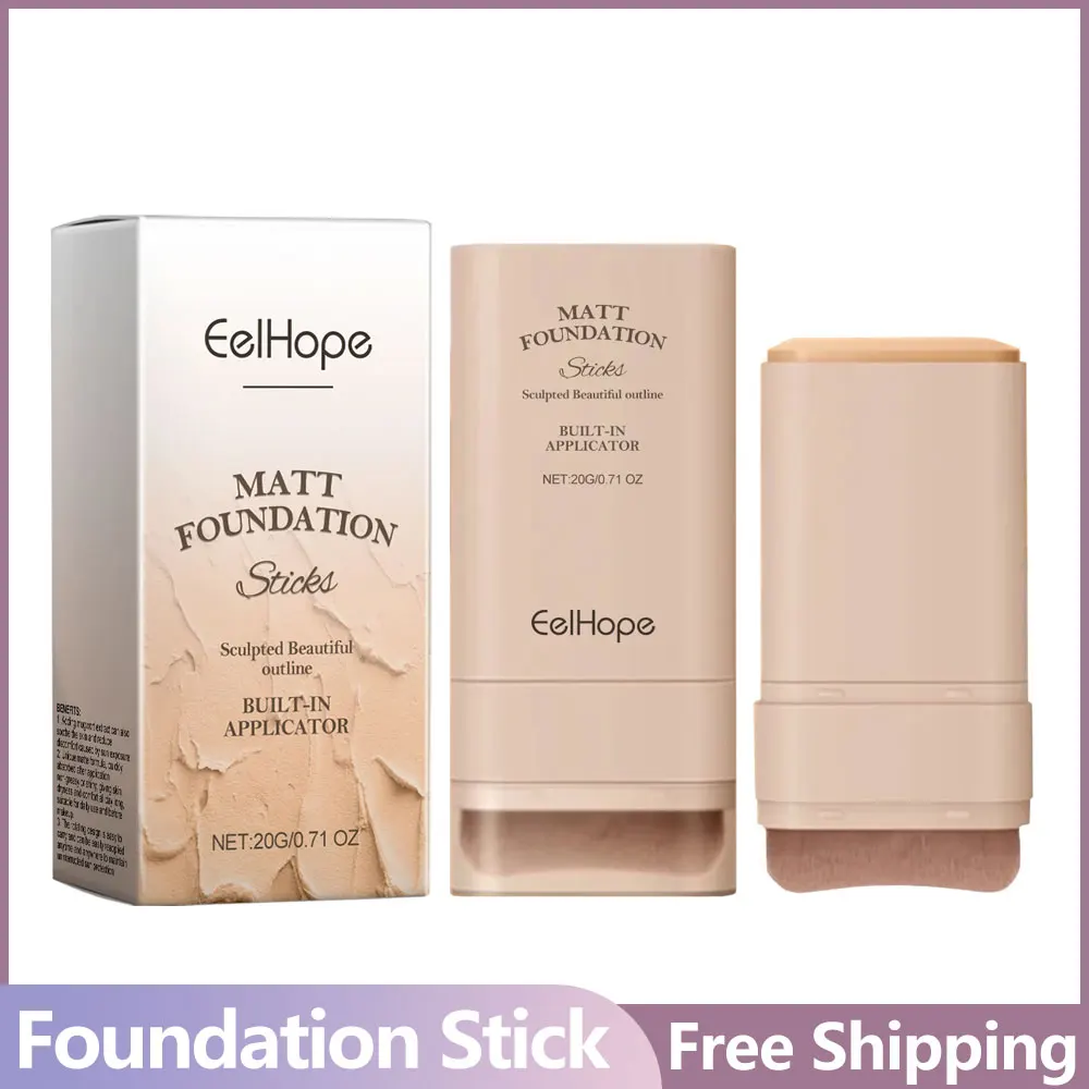 EELHOE Foundation Concealer Stick Lightweight Breathable Moisturizing Waterproof No Creasing Longlasting Female Makeup Product