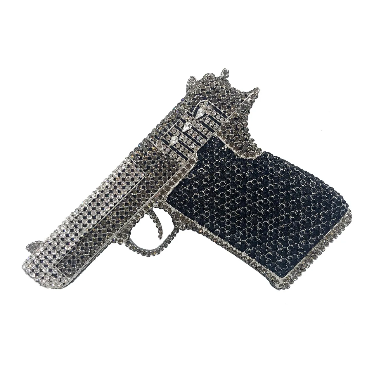 NONE Pistol Drop Rhinestone Bridal Clutch 3