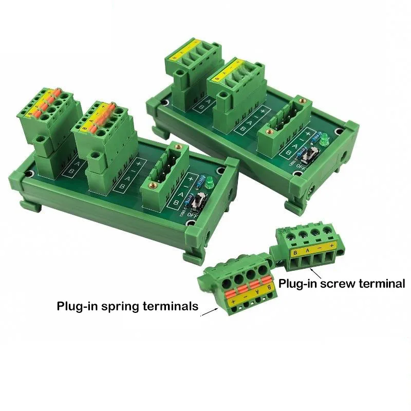RS485 bus hub, DeviceNet bus T-type splitter, multi-output single-input Modbus repeater, 4-wire