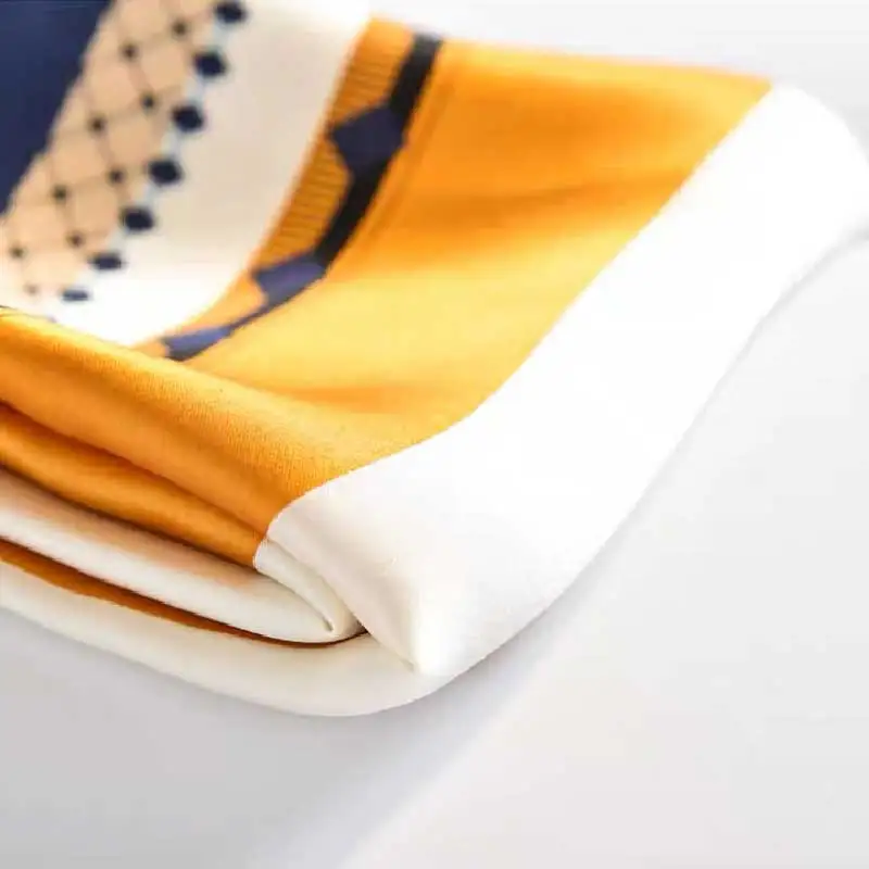 100% Mulberry Silk Scarf Women's Satin Multifunctional Square Scarf 53X53cm - Headband Hair Ribbon Neckerchief Bandana image 5