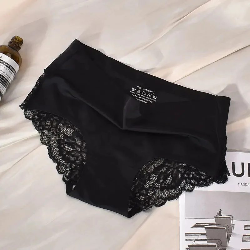 1/3/4 ks krajkové kalhotky dámské bezešvé spodní prádlo krajkové kalhotky sexy kalhotky pro ženy pohodlné spodní prádlo plus velikosti - náhled 3