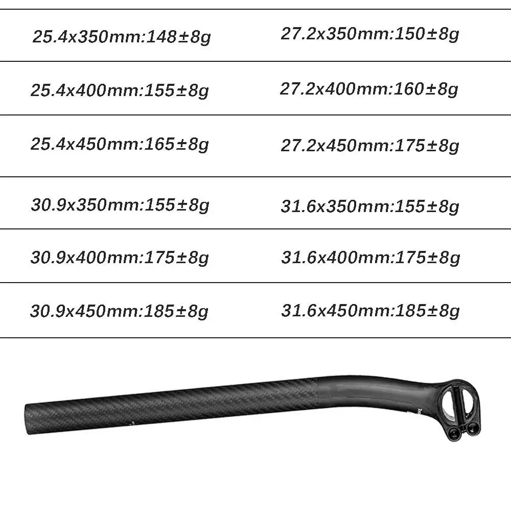 elitaone Carbon Seat post Offset 20mm MTB/Road Bike Seatposts Carbon fiber half shell Suitable for carbon rail saddle