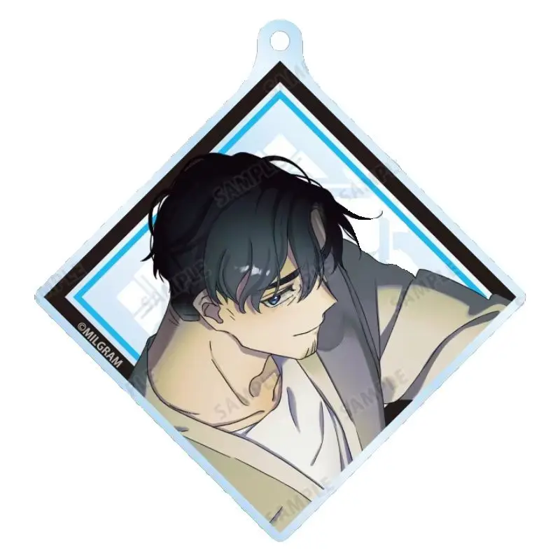 MILGRAM Mikoto Fuuta Three-Year Anniversary Series Lozenge Acrylic Pendant Keychains Bag Decorations Gifts For Friends