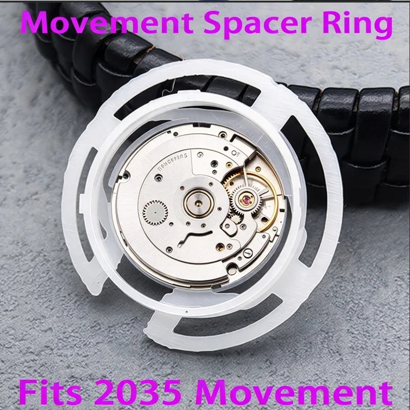 2035 Movement Spacer Ring Outer Diameter 27mm Height 3.8mm Plastic Fixed Ring Fits 2035 Movement Repair Replace Parts