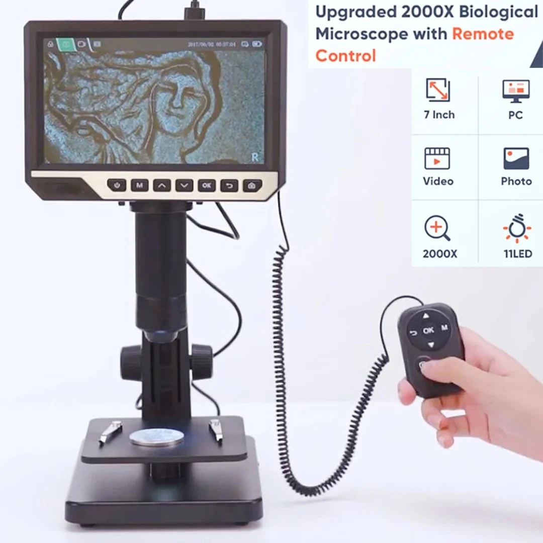 Microscopio digitale 2000X-7inch IPS LCD