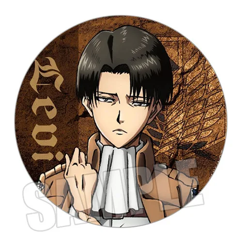 Eren Jaeger Mikasa·Ackerman Armin Arlert Fashion Jewelry HD Pattern Costumes Badge Cosplay DIY Props Backpack Decoration Gifts