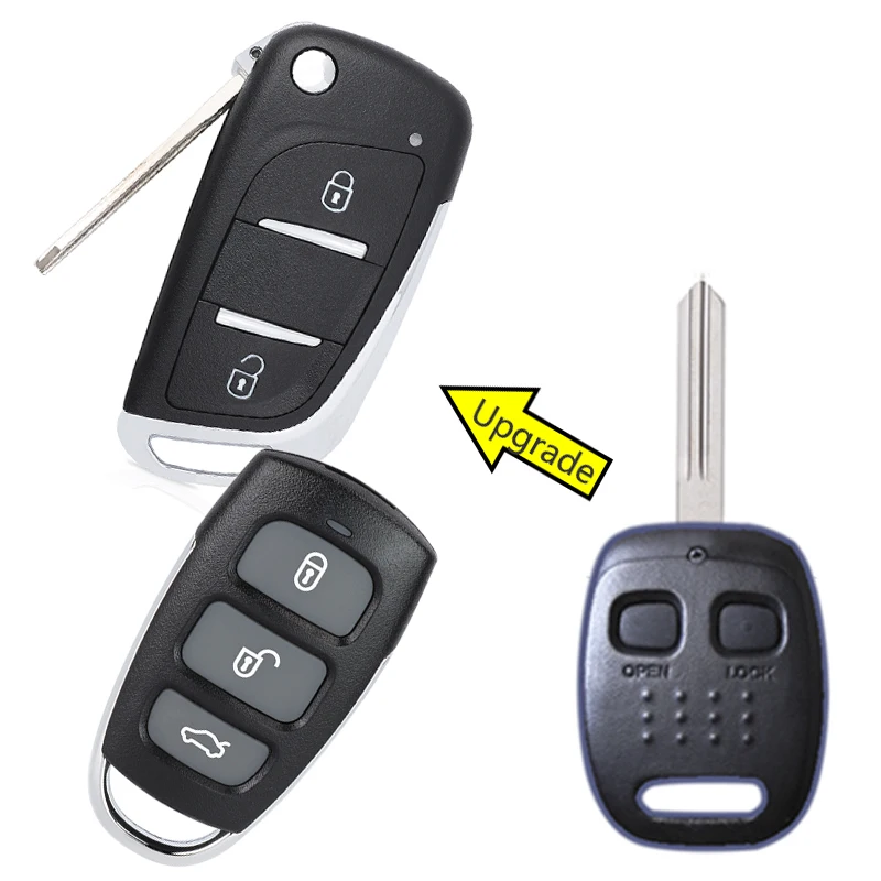 KEYECU  315MHz 4D60 / 4D62 Chip 2 Button Upgraded Flip Remote Key Fob key for Subaru Forester Impreza Legacy Outback