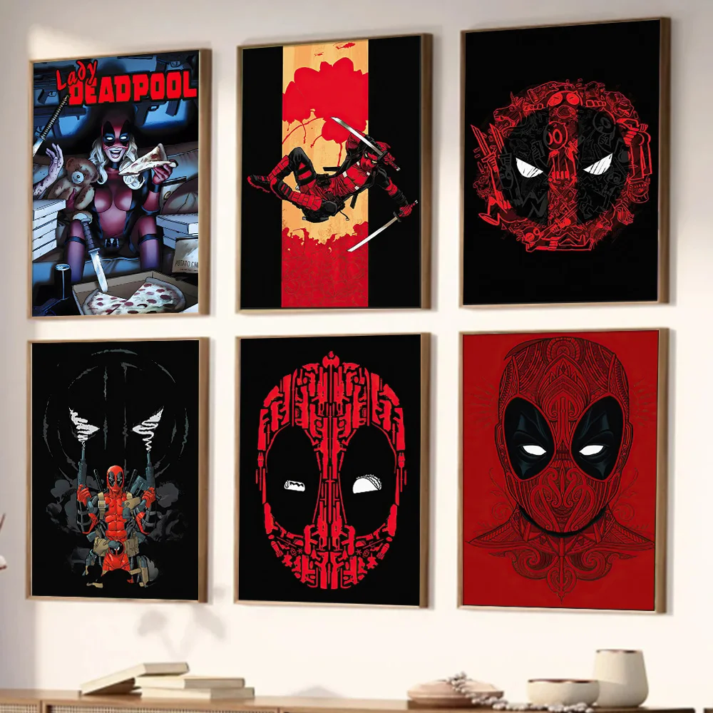 MINISO Marvel Superheroes Avengers Spider-Man Living Room Bedroom Decorative Art Posters Wall Mural Canvas Painting HD Printing