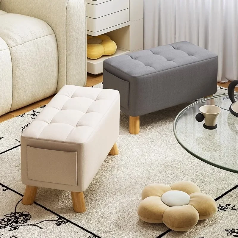 

Living room sofa stool soft bag pedal creative storage door change household small