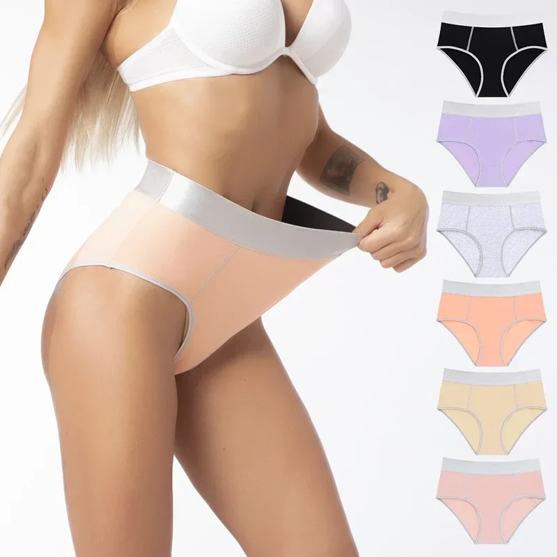 

Cozy Panties Women Body Shaper Sports Female Underwear High Waist Briefs Cotton Sexy Underpants Plus Size XXXL Lingerie Women